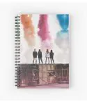 Black Pink Spiral Notebook Signature — Green Edition