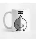 كوب معزول Bt21 — إصدار "VAN" — Bt21 White Edition