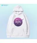 هودي بولوفر Aespa — إصدار "Aespa" — Aespa White Hoodie