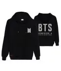 هودي سحاب Bts — إصدار "BTS" — Bts Black Hoodie
