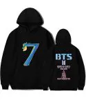 هودي Bts — إصدار "BTS" — Bts Black Hoodie