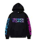 هودي أوفرسايز Bts — إصدار "BTS" — Bts Black Hoodie