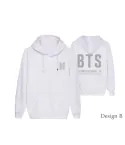 هودي أوفرسايز Bts — إصدار "BTS" — Bts Black Hoodie