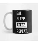 كوب حراري Ateez — إصدار "EAT. SLEEP. REPEAT. ATEEZ." — Ateez Oversized Ver.