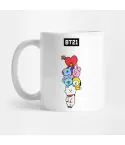 Bt21 K pop Mug Signature Logo — Blue Exclusive Ver.