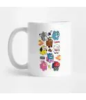 كوب سفر Bt21 — إصدار "Retro Type" — Bt21 Black Edition