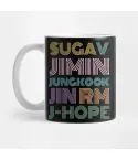 كوب معزول Bts — إصدار "All Members Name" — Bts Gift Set