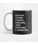 كوب معزول Bts — إصدار "ALL MEMBERS NAME" — Bts White Edition