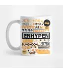 Enhypen Travel Mug Typography — Silver Retro Ver.