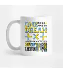 Txt K pop Mug All Members Names — Red Retro Ver.