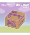 محتويات ألبوم CRAVITY Dare to Crave Epilogue نسخة Grape Ccrew تشمل الكي رينج، البطاقات، وكرت التحقق
