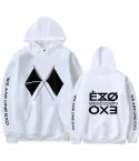 هودي بولوفر Exo — إصدار "EXO" — Exo White Hoodie