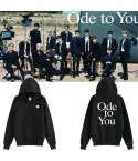 هودي سحاب Seventeen — إصدار "SEVENTEEN" — Seventeen Black Hoodie