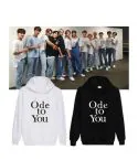 هودي بولوفر Seventeen — إصدار "SEVENTEEN" — Seventeen Black Hoodie