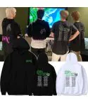 هودي سحاب Stray Kids — إصدار "MANIAC" — Stray Kids Black Hoodie