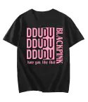 Black Pink K pop T shirt DDUDU — Purple Classic Ver.