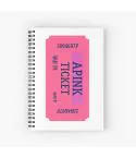 Apink Spiral Notebook Ticket — Navy Limited Ver.
