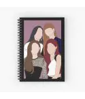 دفتر حلزوني Black Pink — إصدار "Line Art" — Black Pink Limited Edition