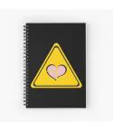مفكرة Black Pink — إصدار "Funny Fake Hazard Symbol Sign" — Black Pink Limited Edition