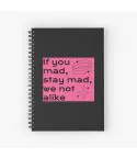 دفتر حلزوني Black Pink — إصدار "If You Mad Stay Mad We" — Black Pink Limited Edition