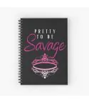 Black Pink Notepad Pretty To Be Savage — Blue Limited Ver.
