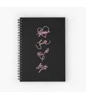 دفتر حلزوني Black Pink — إصدار "Signature" • ورق مربعات — Black Pink Limited Edition
