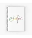 دفتر ملاحظات Black Pink — إصدار "Typography" • ورق مربعات — Black Pink Limited Edition