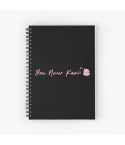 دفتر حلزوني Black Pink — إصدار "You Never Know" — Black Pink Limited Edition