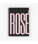 دفتر حلزوني Black Pink — إصدار "Typography" • ورق مربعات — Black Pink Limited Edition