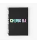 Chung Ha K pop Notebook Signature — White Retro Ver.