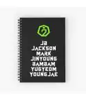 Got7 Spiral Notebook MEMBERS NAME — Red Collectible Ver.