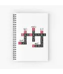 دفتر حلزوني Red Velvet — إصدار "Crossword" — Red Velvet Limited Edition