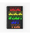 دفتر ملاحظات Red Velvet — إصدار "ALL MEMBERS NAMES" • ورق مربعات — Red Velvet Limited Edition