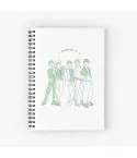 Shinee K pop Notebook Signature — Red Edition