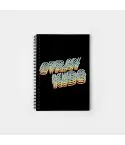 نوت بوك Stray Kids — إصدار "Retro Typography Faded Style" • ورق مربعات — Stray Kids Limited Edition