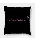Black Pink K pop Pillow m Jisoo, I — Beige Premium Ver.