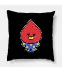 Bt21 Throw Pillow — Black Edition
