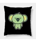Bt21 Throw Pillow — Red Edition