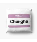 Chung Ha K pop Pillow Signature — Blue Stylish Ver.