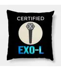 Exo Throw Pillow — Black Retro Ver.