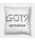 Got7 Throw Pillow — Red Stylish Ver.
