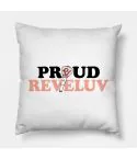 وسادة ديكور Red Velvet — إصدار "PROUD REVELUV" • قماش مخملي/بلش — Red Velvet Limited Edition