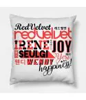 وسادة ديكور Red Velvet — إصدار "FONT" • قماش مخملي/بلش — Red Velvet Limited Edition
