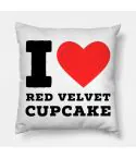 مخدة Red Velvet — إصدار "Cupcake" • قماش مخملي/بلش — Red Velvet Limited Edition