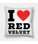وسادة بلَش Red Velvet — إصدار "I love ReVe" • قماش مخملي/بلش — Red Velvet Limited Edition