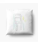 Shinee Throw Pillow Signature — White Retro Ver.
