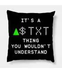 Txt Throw Pillow s a Thing You Wouldn — Pink Retro Ver.
