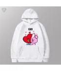 Bt21 Pullover Hoodie — White Deluxe Ver.