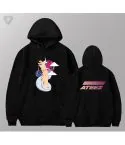 هودي بولوفر Ateez — إصدار "ATEEZ" — Ateez Black Hoodie