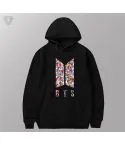 Bts Oversized Hoodie — White Edition